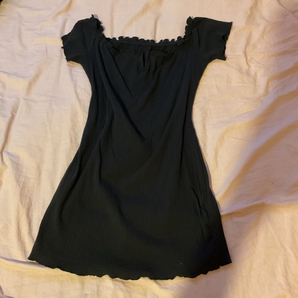 Black Ruffled Dress